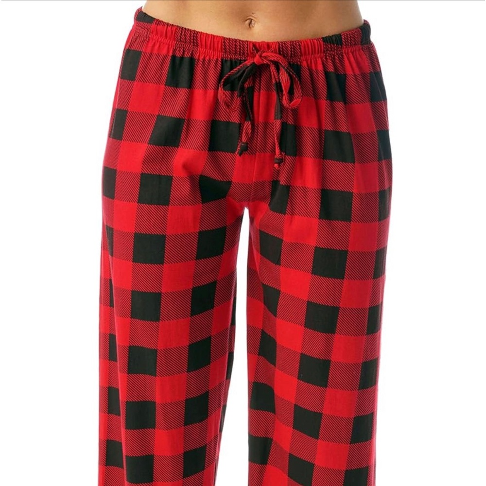 Black and red flannel pj pants size Xl
